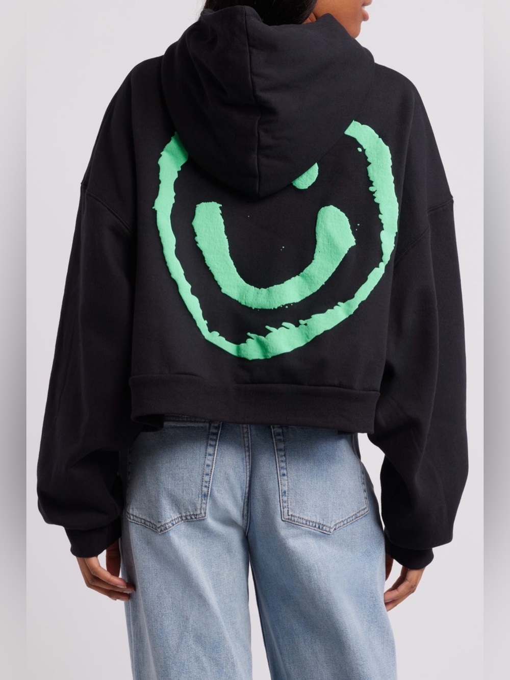 Dressed in LALA Boxy Fit Cropped Hoodie - Size Large - Picture 2 of 6